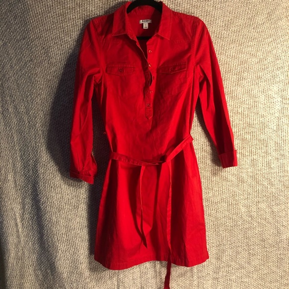 Old Navy Dresses & Skirts - NWOT Red Old Navy Long Sleeved Tie Dress!!
